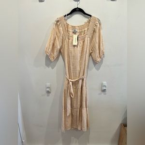 Evereve size small blush linen dress.  NWT